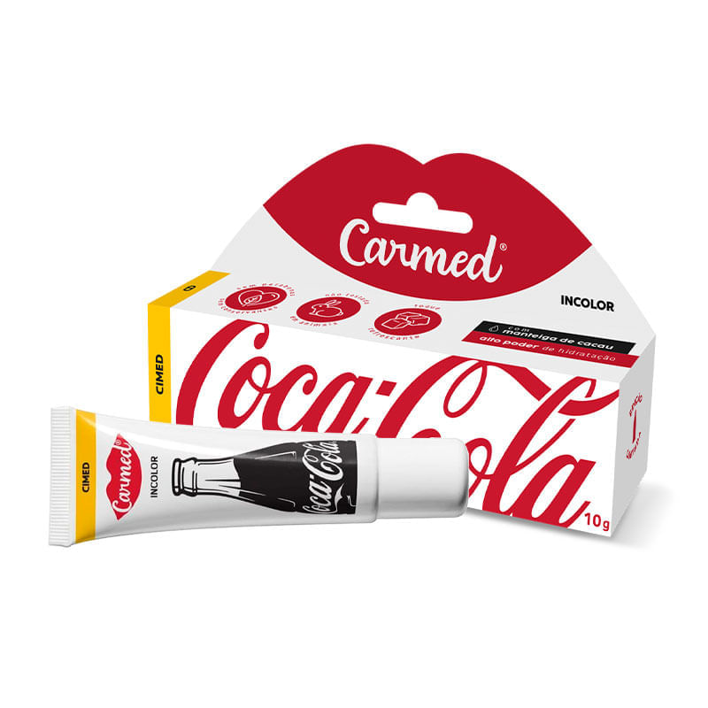Carmed Hidratante Labial Coca-Cola Incolor 10g