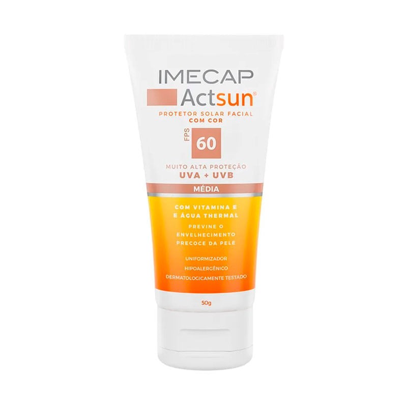 Protetor Solar Imecap Actsun Medio Fps60 50g