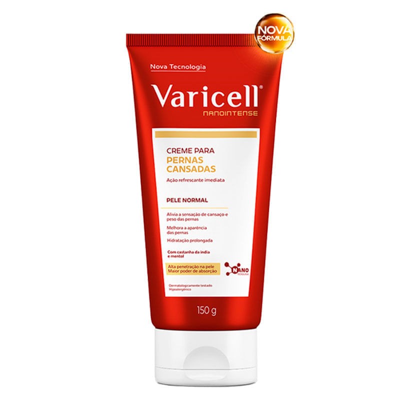 Varicell Pernas Cansadas Pele Normal Creme 150g