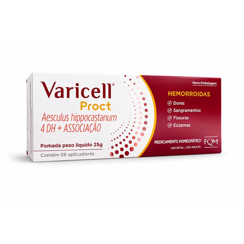 Varicell Proct 25g Pomada 6 Aplicadores