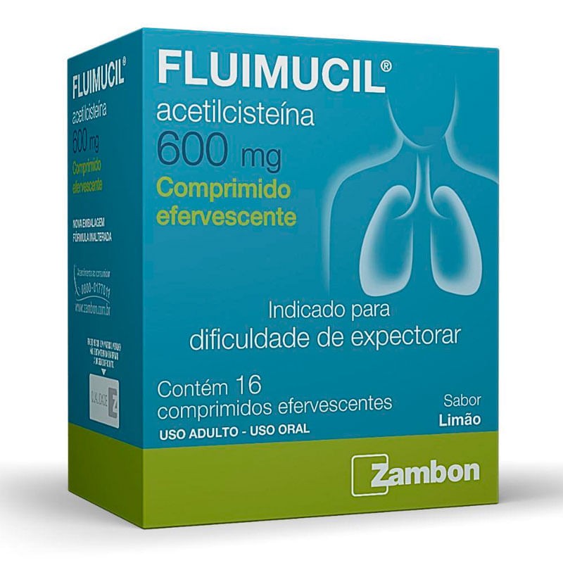 Fluimucil 600mg c/16 Comprimidos Efervescente