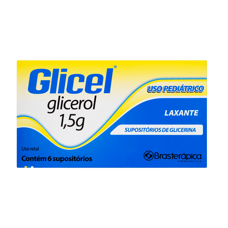 Glicel 6 Supositórios Ped 1,667g Bra