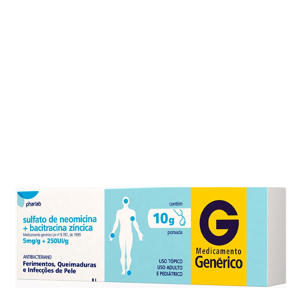 Neomicina + Bacitracina pomada 10g Pharlab