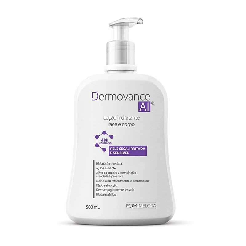 Locao Hidratante Corporal Dermovance Ai Face E Corpo 500ml