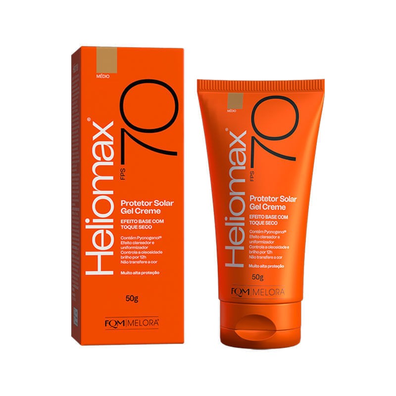Protetor Solar Facial Heliomax Fps70 Bisn 50g Medio