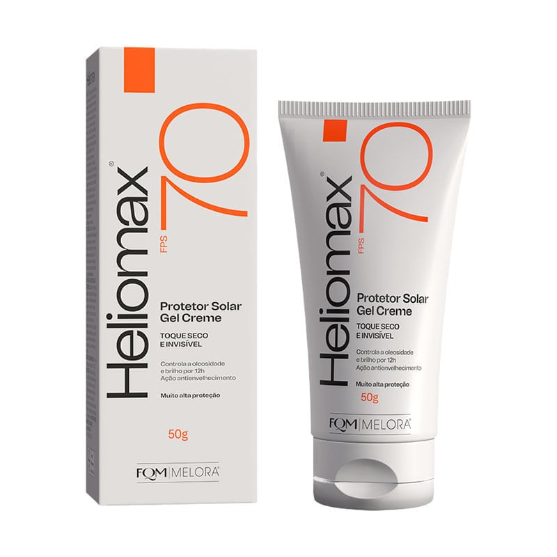 Protetor Solar Facial Heliomax Fps70 Bisn 50g Toq Seco