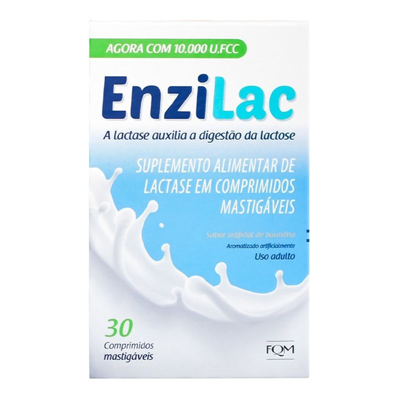 Enzilac 10000UI 30 Comprimidos Mastigaveis