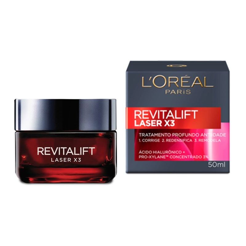 Creme Mascara Reparador Laser 3x Revitalift Noturno 50ml