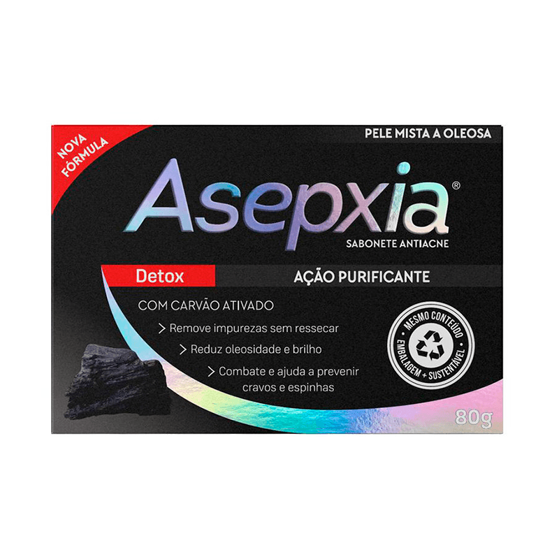 Asepxia Sabonete Barra Detox 80g