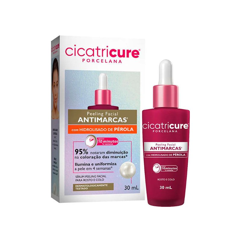 Serum Peeling Facial Antimarcas Cicatricure Porcelana 30ml