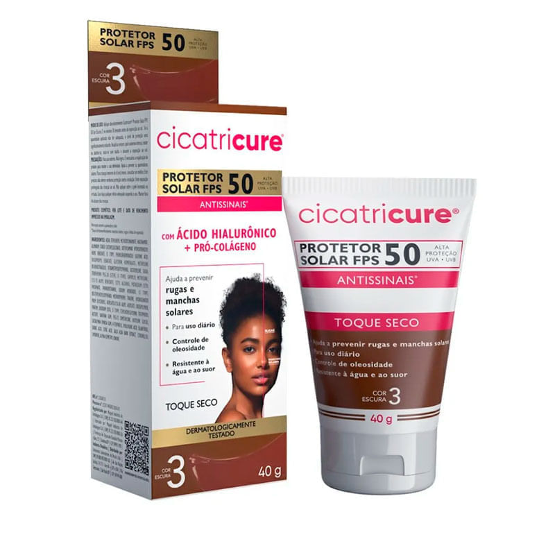 Cicatricure Prot F50 40g Cor Esc