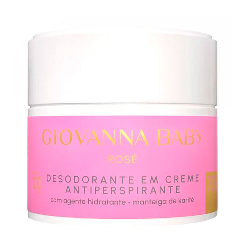 Creme Antitranspirante Giovanna Baby 55g Rose 72h