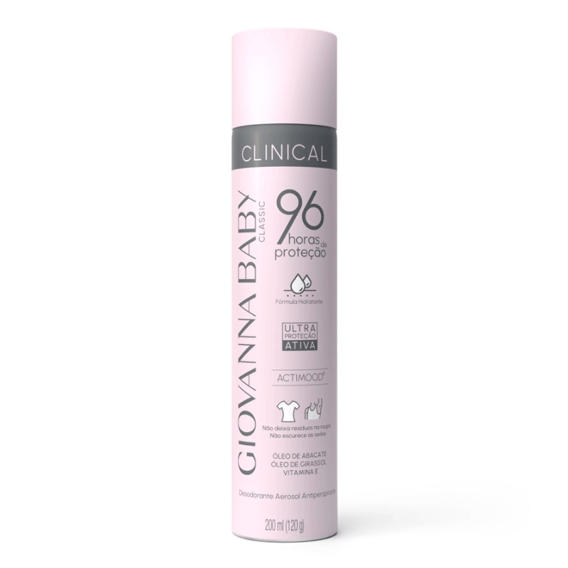 Desodorante Giovanna Baby Aerossol 96 Horas Classic 200ml