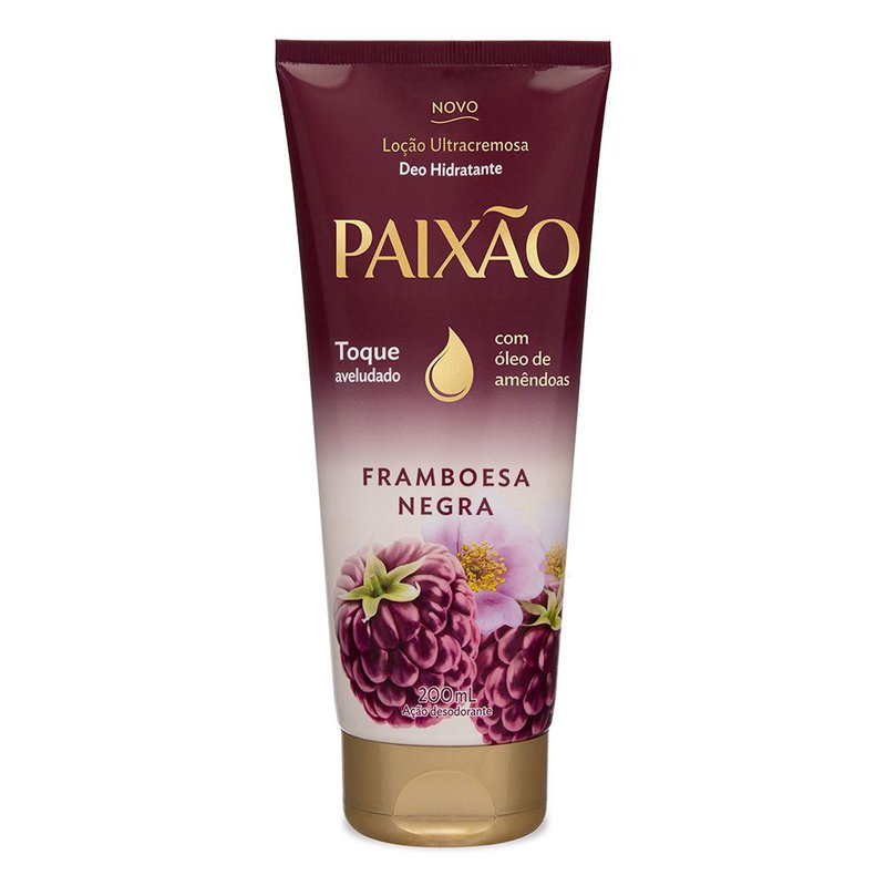 Hidradante Paixao Leite Framboesa Hibisco 200ml