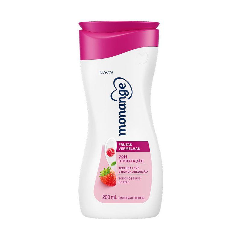 Monange Coty Corporal Hidratante Frutas Vermelhas 200ml