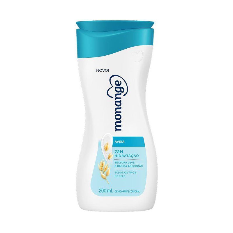 Monange Coty Corporal Hidratante Iogurte Aveia 200ml