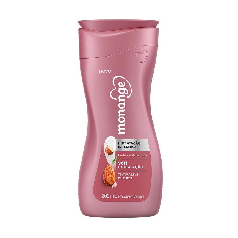 Locao Monange Hidratante Corporal Leite De Amendoas Pele Seca 200ml