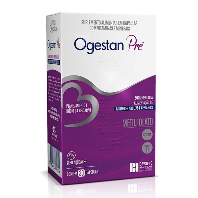 Ogestan Pre 1,2g c/30 Capsulas
