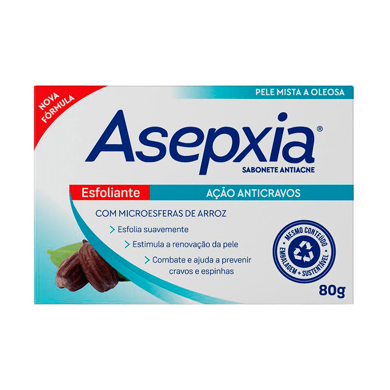 Sabonete Asepxia Antiacne Esfoliante 80g