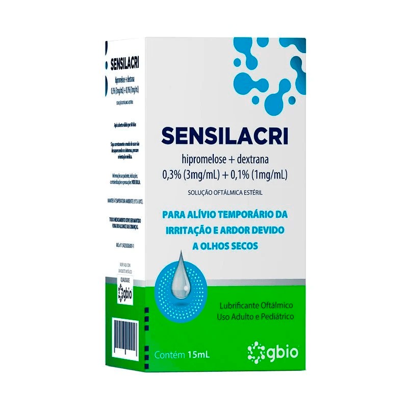 Sensilacri 1+3mg/ml Solucao Oftalmica 15ml
