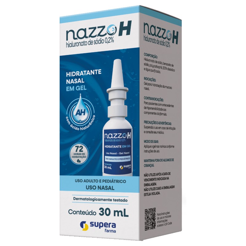 Nazzo H Hidratante Nasal Em Gel 30ml