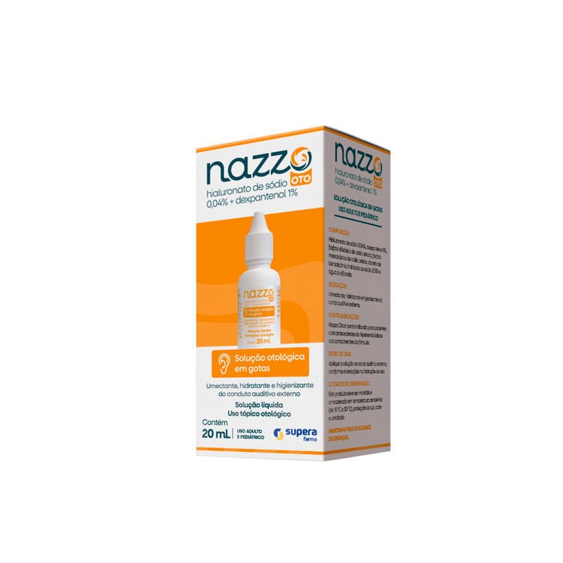 Nazzo Oto 20ml Hialuronato De Sodio + Dexpantenol