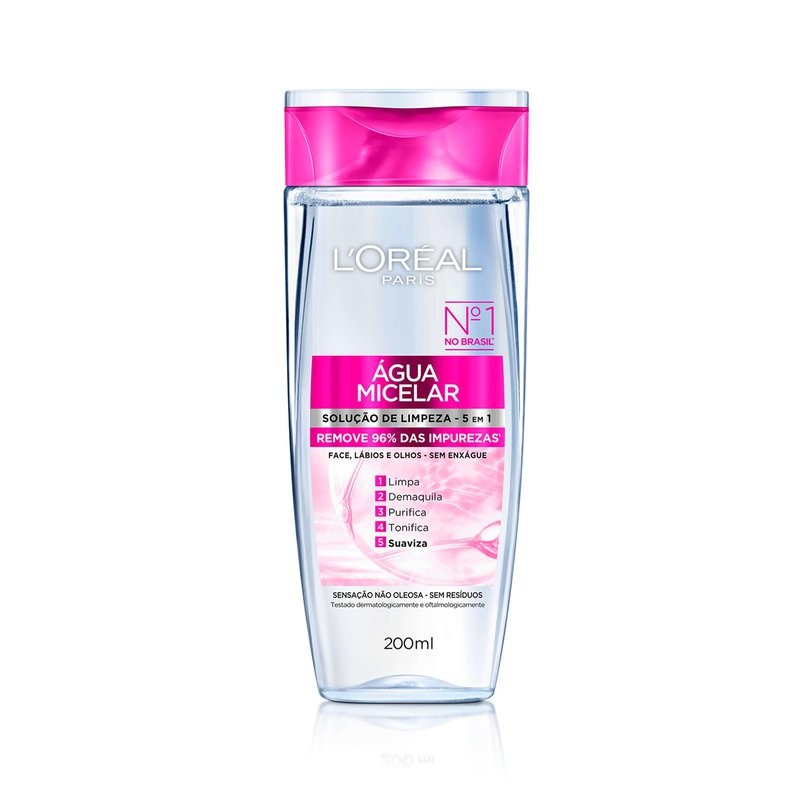 Agua Micelar Solucao De Limpeza 5 Em 1 Loreal Paris 200ml