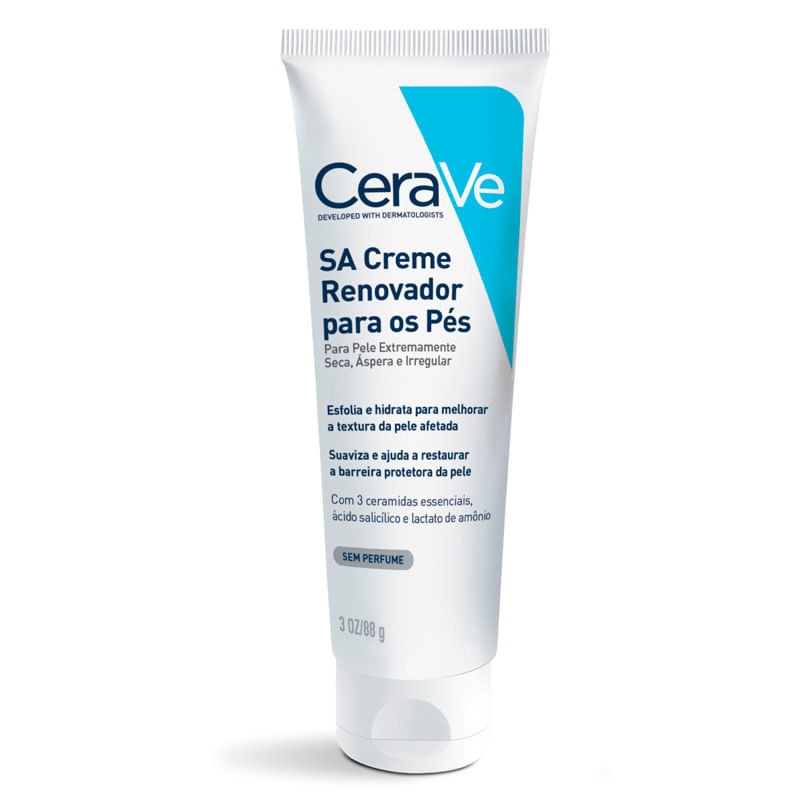 Creme Cerave Sa Renovador Para Os Pes 88ml