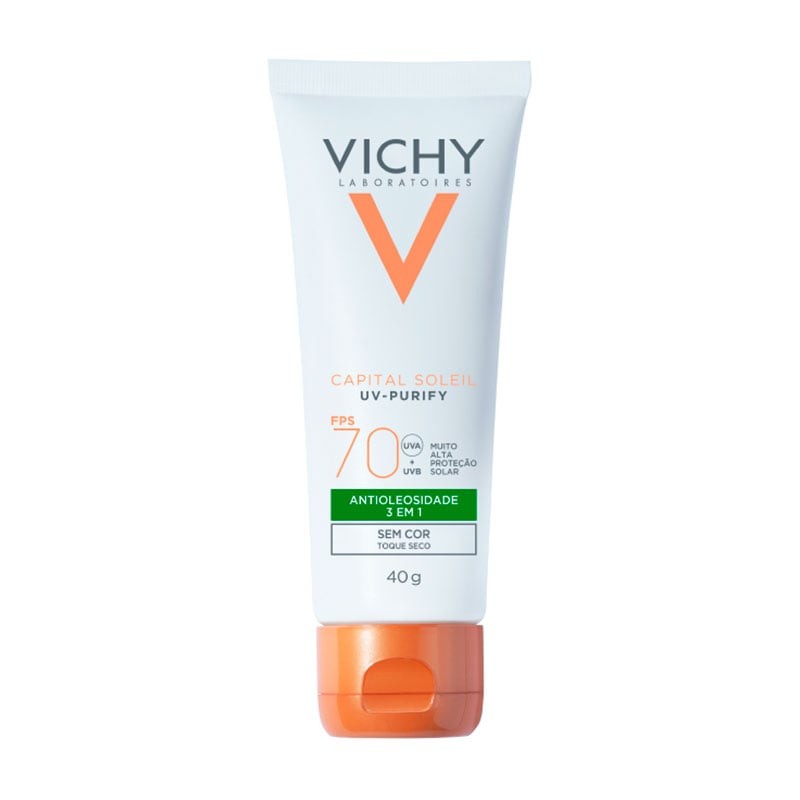 Protetor Solar Facial Vichy Capital Soleil Uv-purify Fps70 Sem Cor 40g