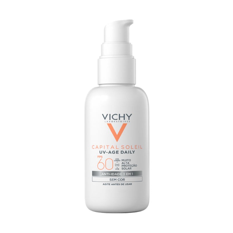 Protetor Solar Facial Vichy Capital Soleil Uv-age Daily Fps60 Sem Cor 40g