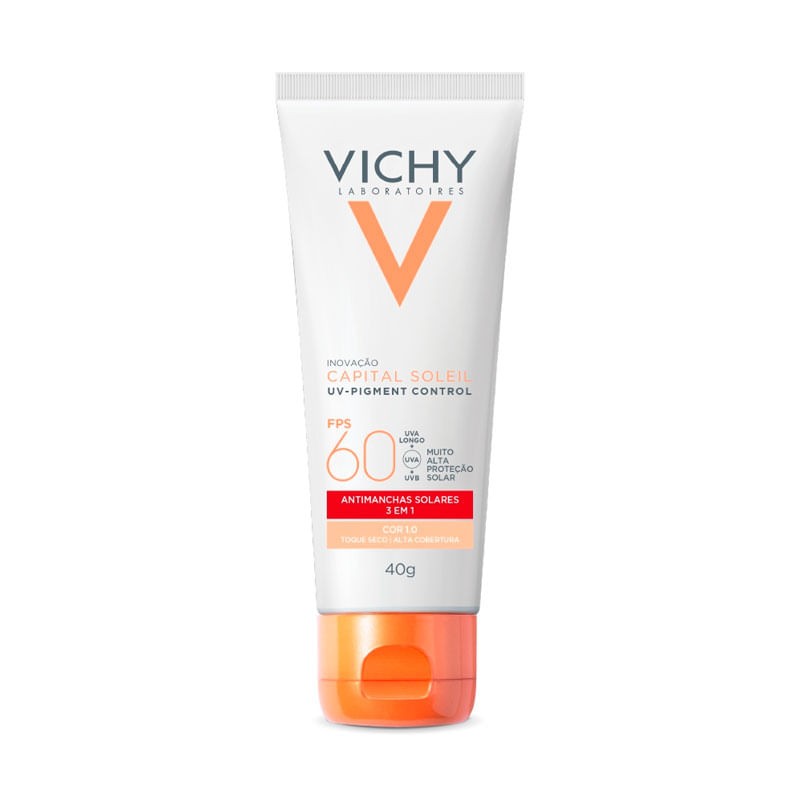 Protetor Solar Facial Vichy Capital Soleil Uv-pigment Control Fps60 Cor 1.0 40g