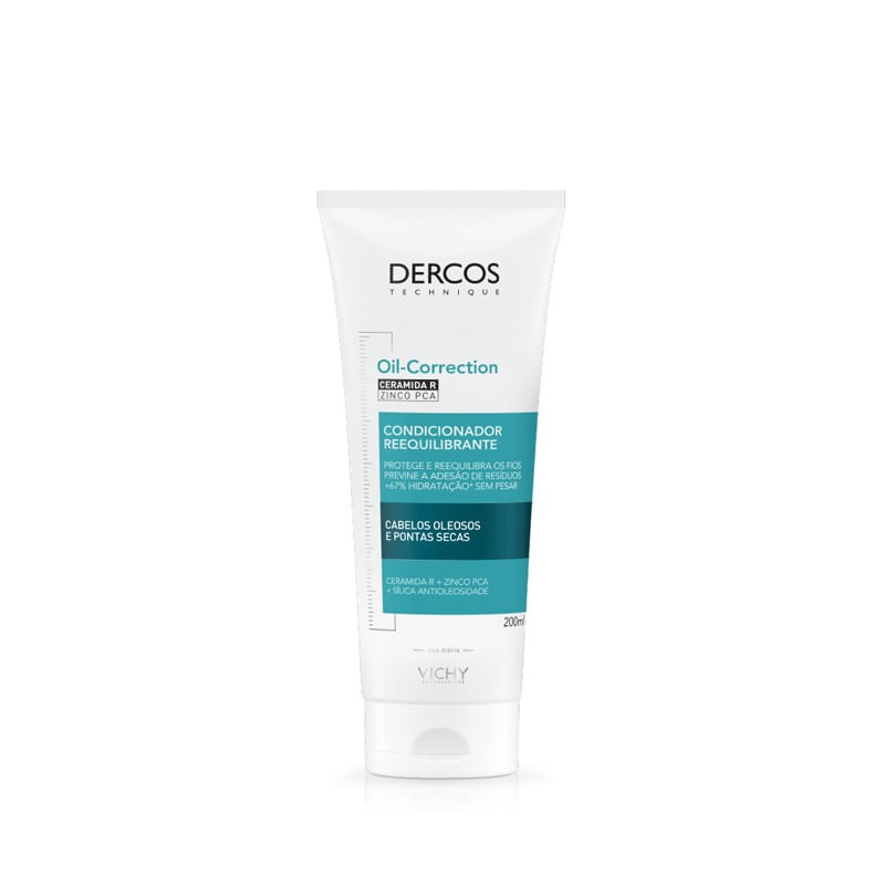 Condicionador Vichy Dercos Oil Correction Reequilibrante 200ml