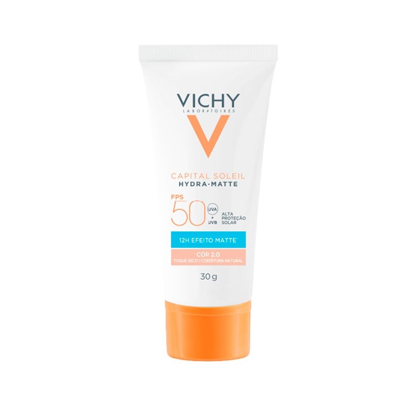 Protetor Solar Facial Vichy Capital Soleil Hydra-matte Fps50 Cor 2.0 Com 30g