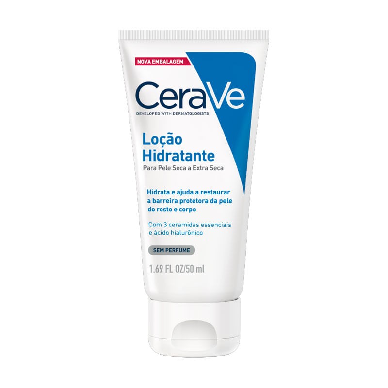Locao Hidratante Cerave Pele Seca A Extra Seca Sem Perfume 50ml