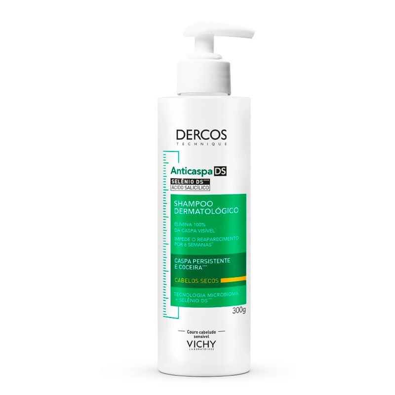 Shampoo Anticaspa Dermatologico Vichy Dercos Ds Frasco 300g