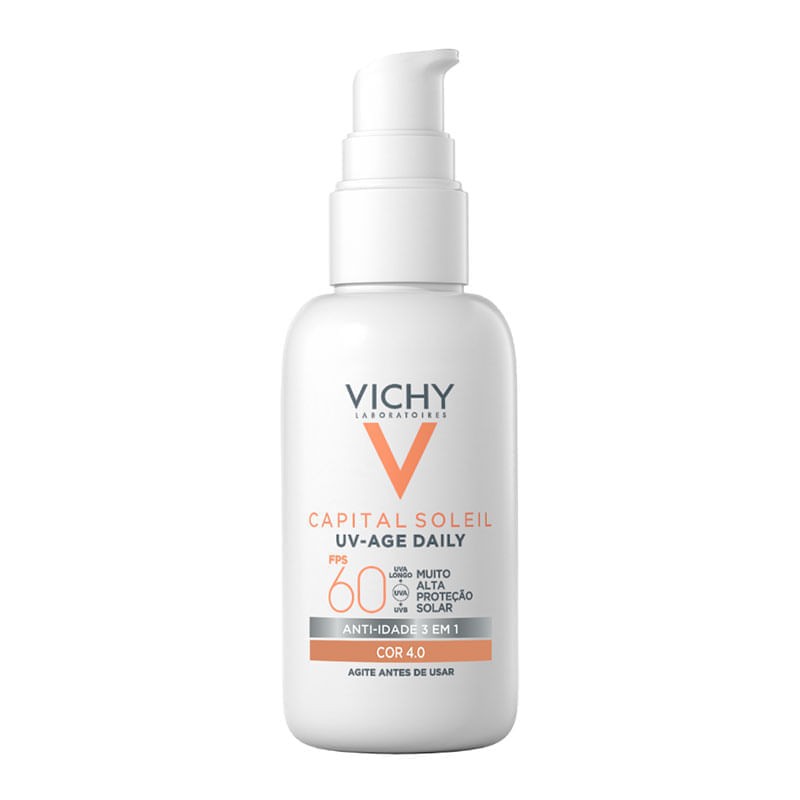 Protetor Solar Vichy Capital Soleil Anti-idade Uv-age Daily Cor 4.0 F60 40g