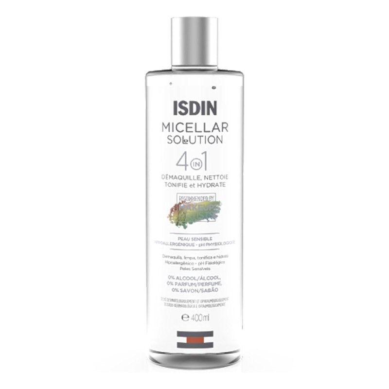 Agua Micellar Solution 4em1 Isdin 400ml