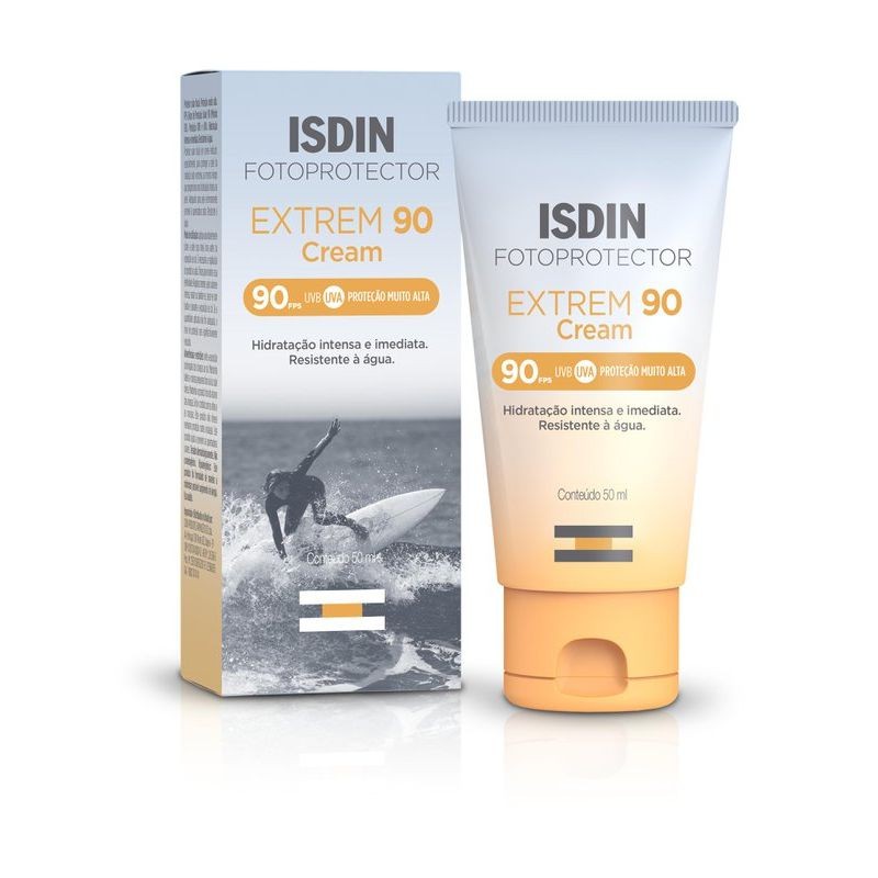 Protetor Solar Facial Extrem Cream Fps90 Isdin 50ml