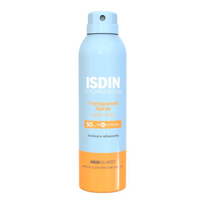 Protetor Solar Corporal Isdin Transparent Spray Wet Skin Fps50 250ml