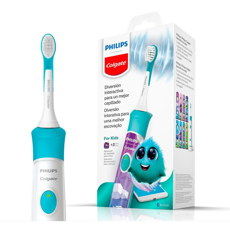 Escova De Dente Eletrica Philips Colgate Sonicpro Kids Com 1 Unidade